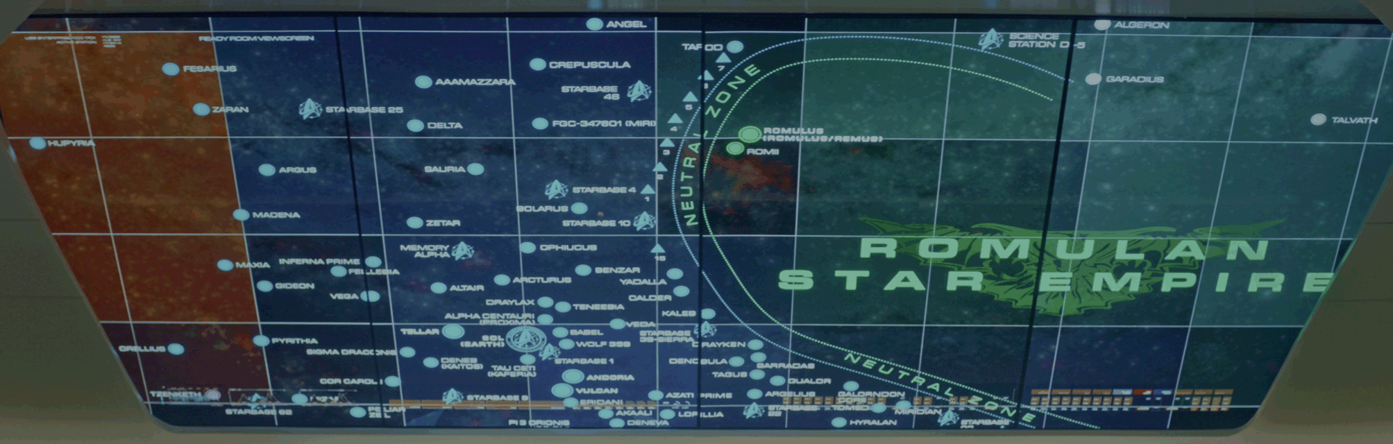 Un dettaglio dello spazio Federale vicino alla Zona Neutrale Romulana nel 2259P37