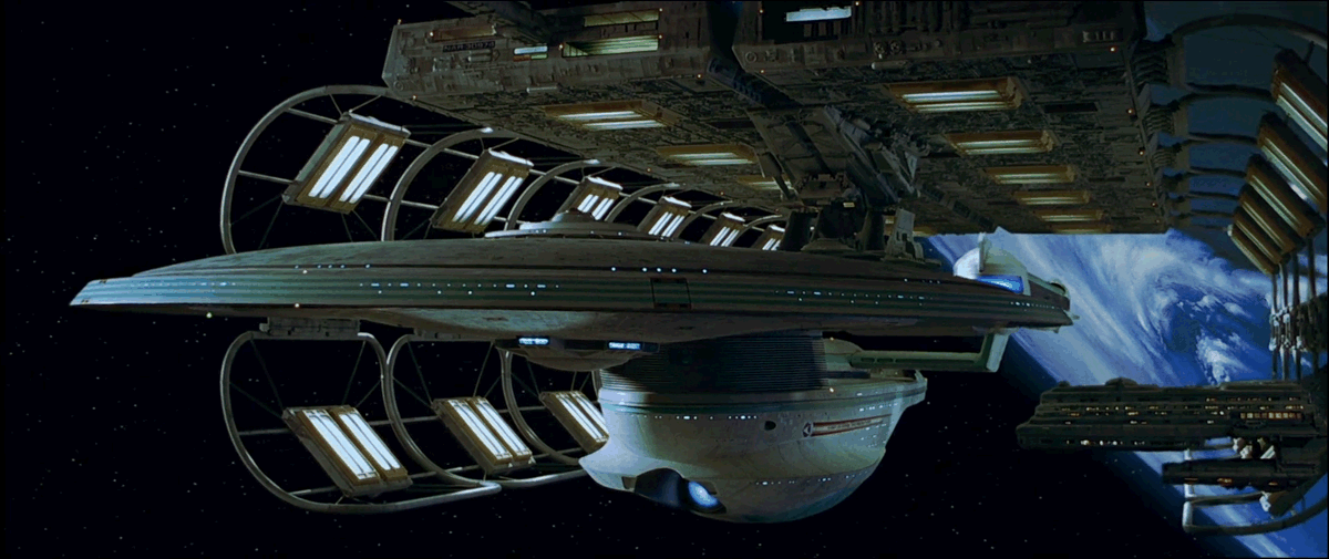 La USS Enterprise NCC-1701-B, prima nave della Classe Excelsior migliorata, nel 2293P37